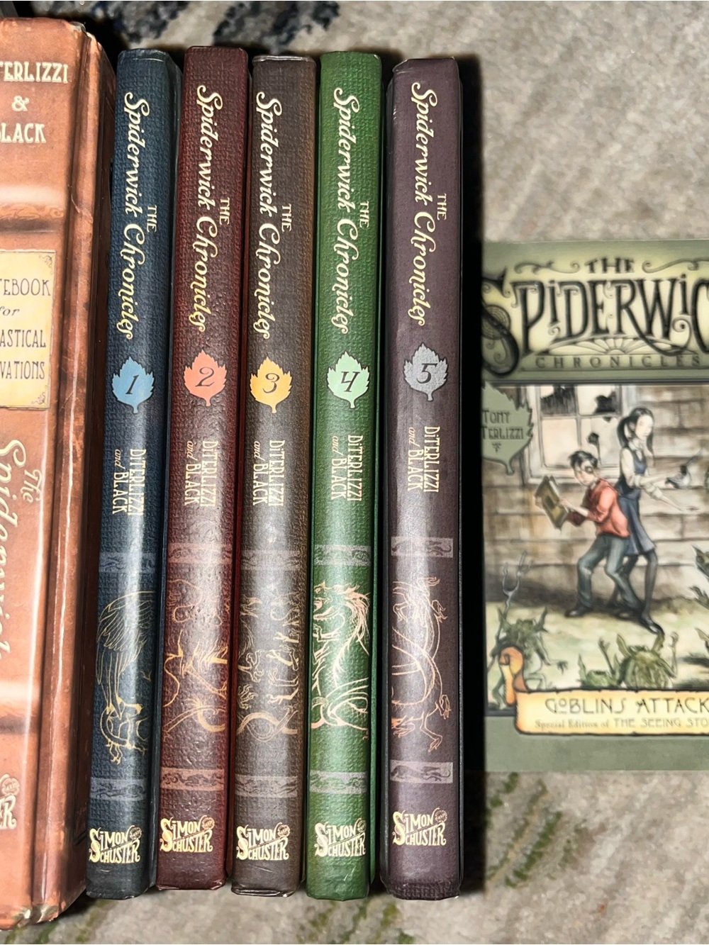 Spiderwick Chronicles Hardcover Books 1-5 Set + more